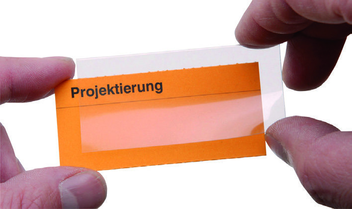 Schutzhüllen für Einsteckkarten "Planosicht"