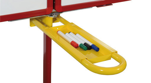Sicherheitsbügel mit Ablageschale für Whiteboard klappbar "Basis"