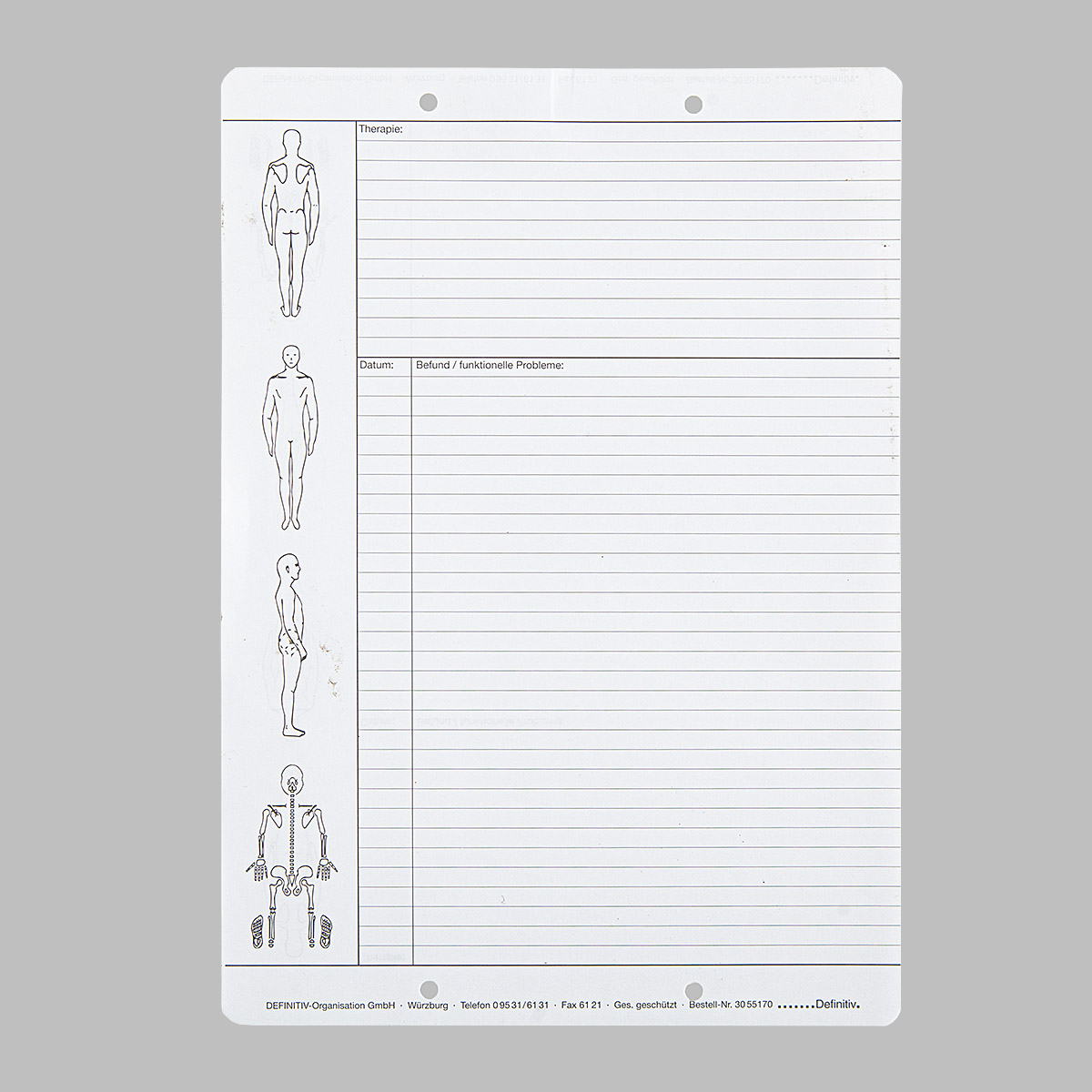 Befundbogen Physiotherapie Befundbogen Physiotherapie