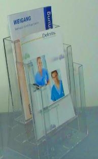 Prospekthalter für DIN A4 Hoch - Belegspender