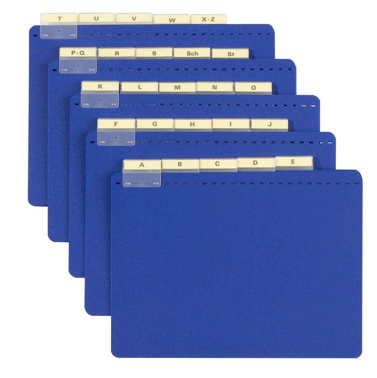30030258jfnQwxD6FrHBK Alphabetunterteilung für DIN A4 quer Podologie 3055812 25-teilig