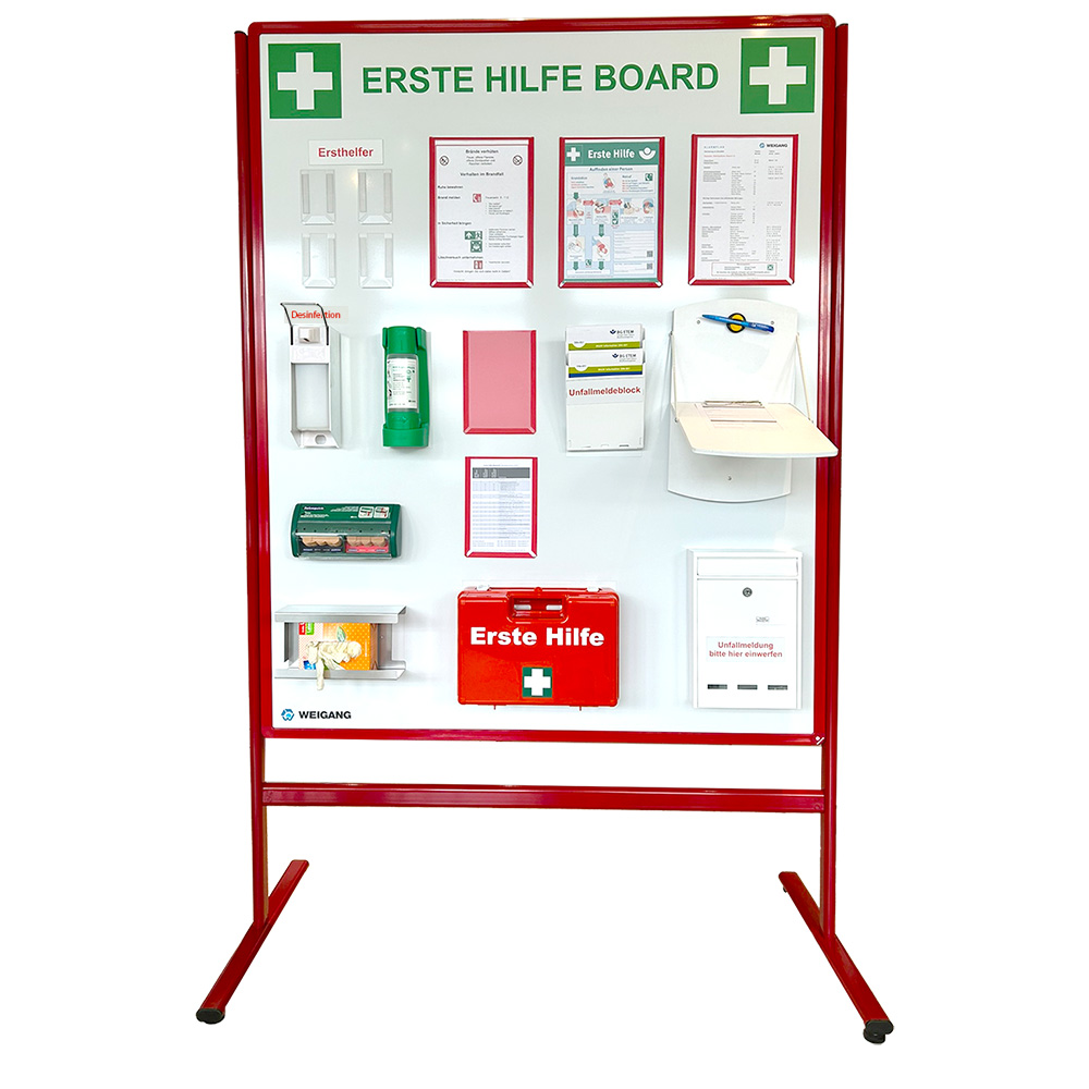 Erste Hilfe Board / Erste Hilfe Tafel