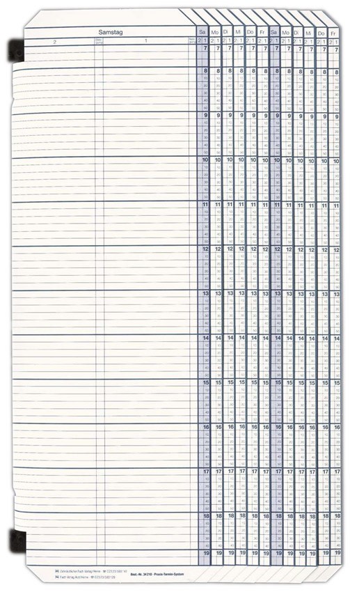 49342102SCKI19Qp8dTo2 Termineinheit, 2 Spalten, 7:30-19:10 Uhr