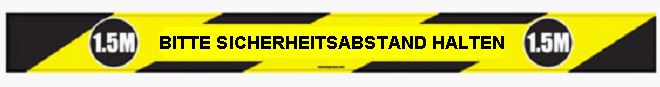 Bodenaufkleber "Abstand halten"