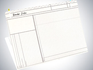 Karteikarte Arztpraxis DIN A4 quer für alle Fachrichtungen - Doppelkarte neutral