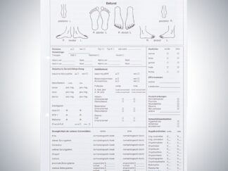 Fußanamnesebogen Podologie