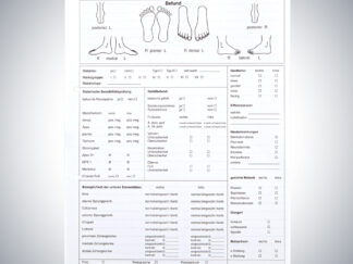 Fußanamnesebogen Orthopädie-Schuhtechnik