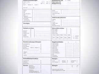 Befundbogen Podologie