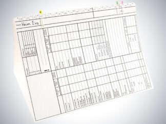 Karteikarte Zahnarzt DIN A4 quer - Dreifachkarte