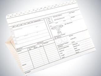 Karteikarte Gynäkologie DIN A5 quer - Dreifachkarte