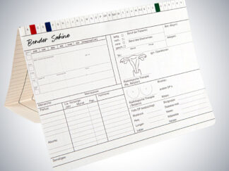 Karteikarte Gynäkologie DIN A5 quer - Dreifachkarte