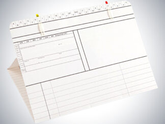 Karteikarte Arztpraxis DIN A5 quer für alle Fachrichtungen - Dreifachkarte neutral (1)