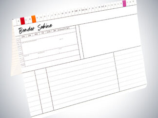 Karteikarte Arztpraxis DIN A5 quer für alle Fachrichtungen - Dreifachkarte neutral