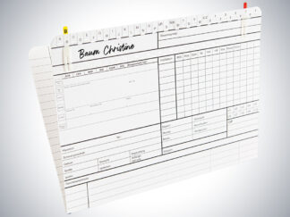 Karteikarte Kinderarzt DIN A5 quer - Doppelkarte