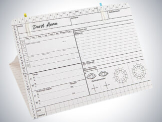 Karteikarte Augenarzt DIN A5 quer - Dreifachkarte