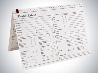 Karteikarte Podologie DIN A5 quer - Dreifachkarte (2)