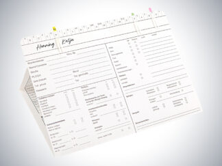 Karteikarte Podologie DIN A5 quer - Dreifachkarte