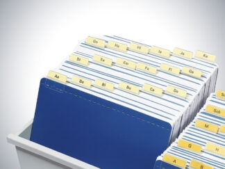 Alphabetunterteilung für DIN A4 quer 50-teilig