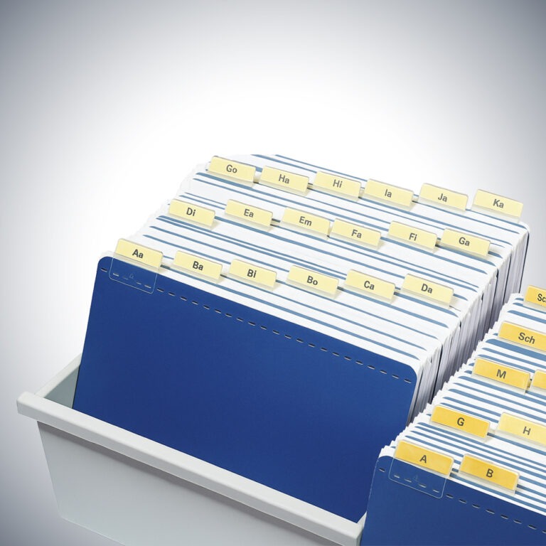 Alphabetunterteilung