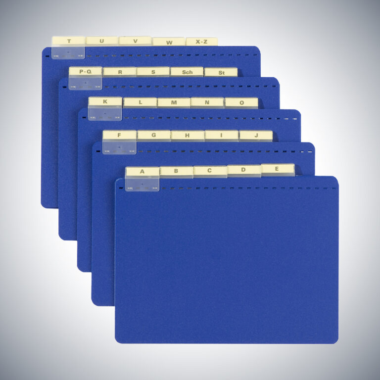 Alphabetunterteilung für DIN A4 quer-2