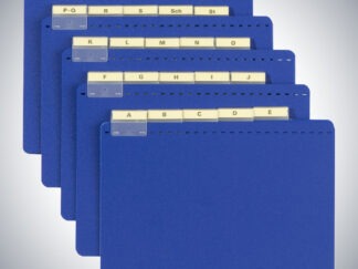 Alphabetunterteilung für DIN A4 quer 25-teilig