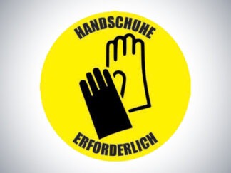 Bodenaufkleber "Handschuhe"