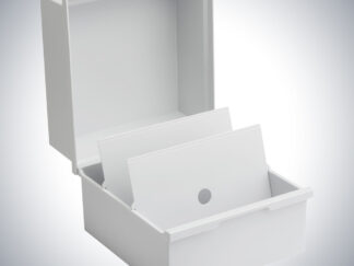 Karteikasten für DIN A4 quer, mit Deckel