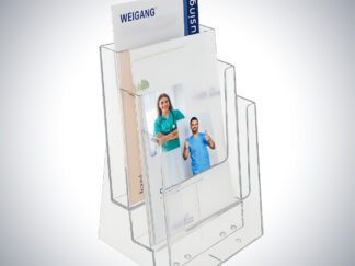 Prospekthalter für DIN A4 Hoch - Belegspender