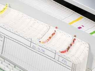 Schwenkstütze für Auszugsabteile