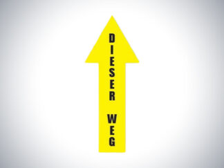 Bodenmarkierer "Einwegverkehr"