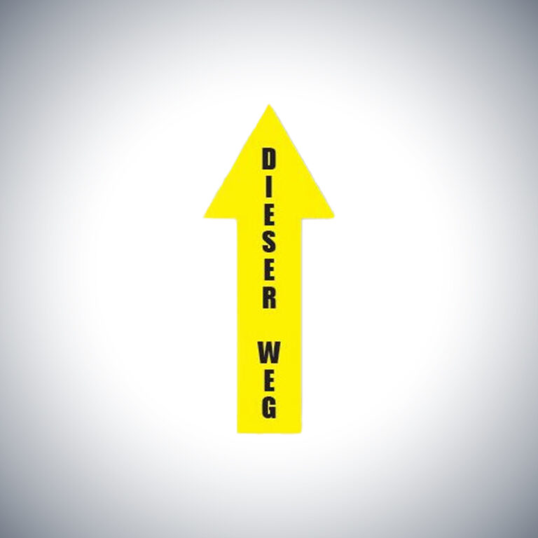 Warnschild - dieser weg