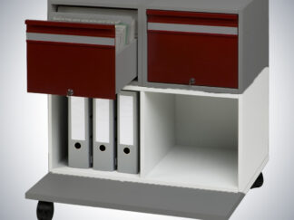 Ordnerregal für Auszugsabteile