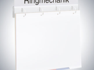 Bezeichnungsschild für Ringhefter/ Ringmechanik magnetisch 4fach