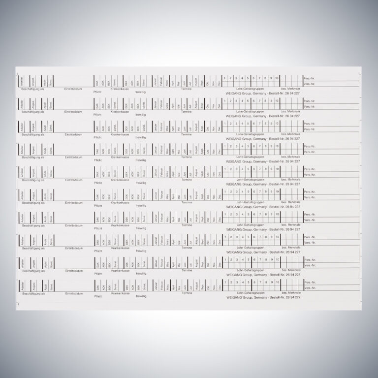 DatoClip+ Orgstreifen für Personal - weiß