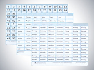 Klebeschilder für "Dynasicht" Anzeigeelemente