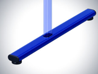 Ovalrohrfuß mit Bodengleitern