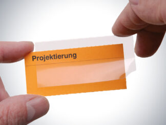 Schutzhüllen für Einsteckkarten "Planosicht"