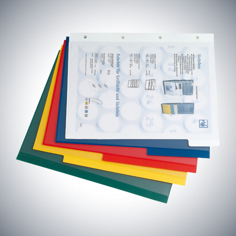 Ringmechanik Register mit Laschen 5-fach sortiert