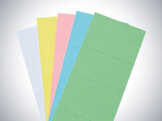 Beschriftungsschild für Klarsicht Selbstklebereiter